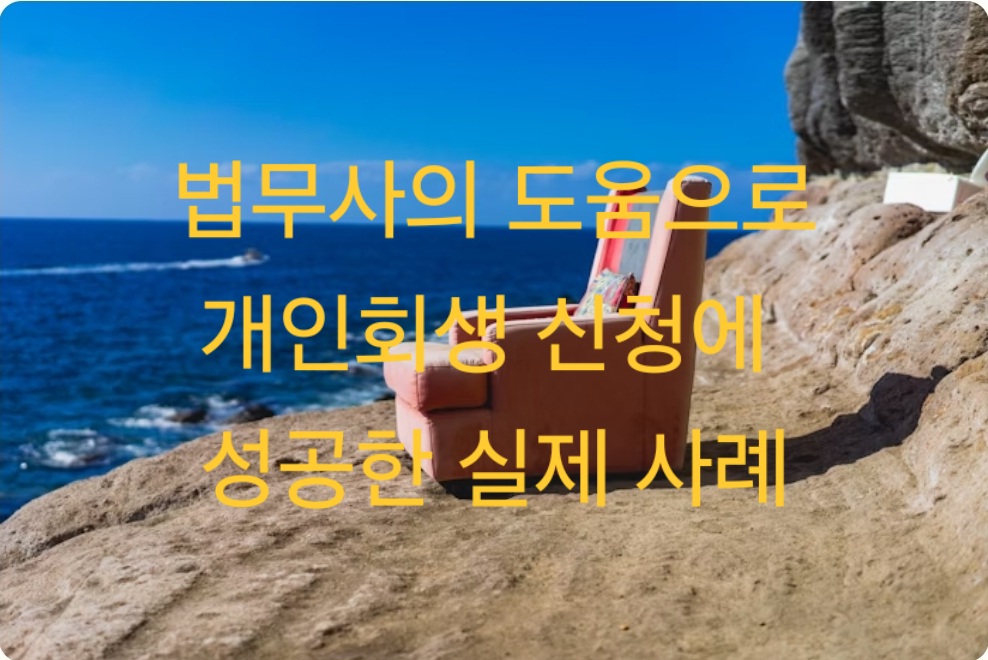 법무사의 도움으로 개인회생 신청에 성공한 사례