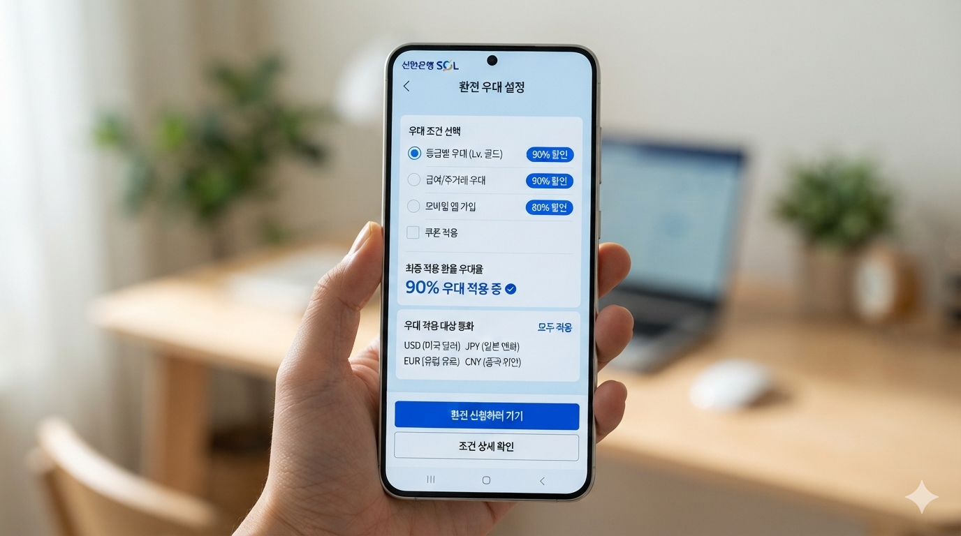 외화통장 환전 수수료 90% 우대받는 은행별 꿀팁